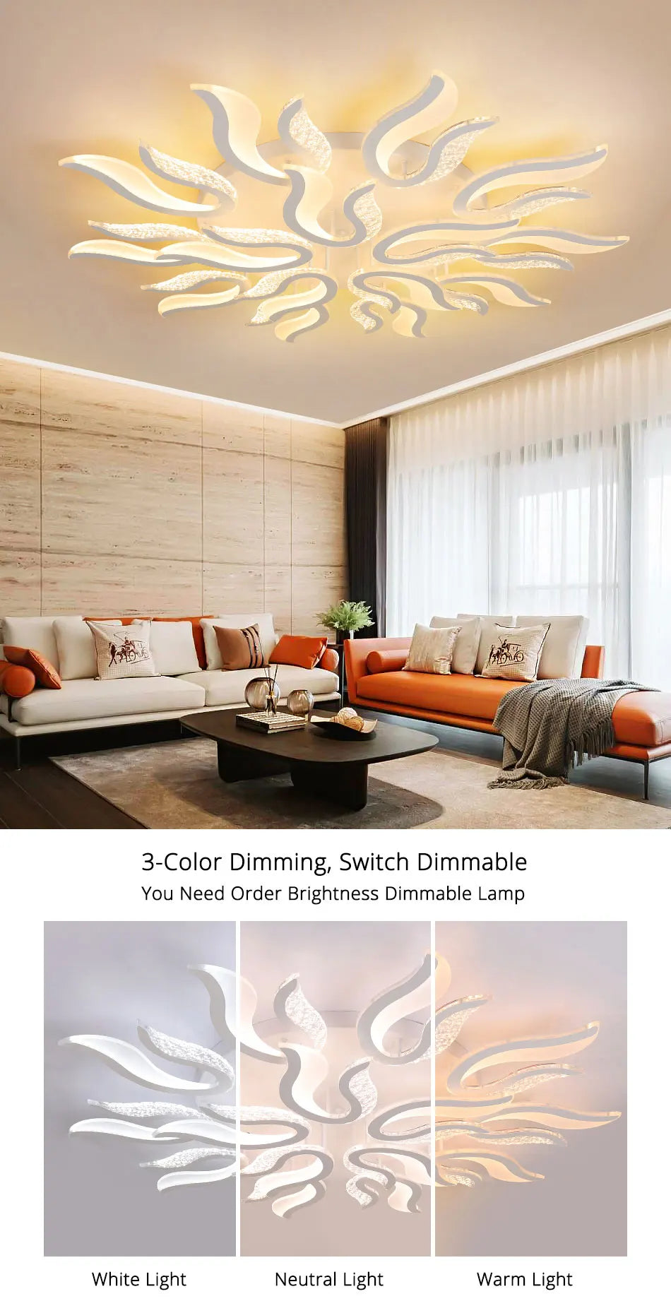 LED Ceiling Lights - Modern Living Room Ultrathin Ceiling Lamps