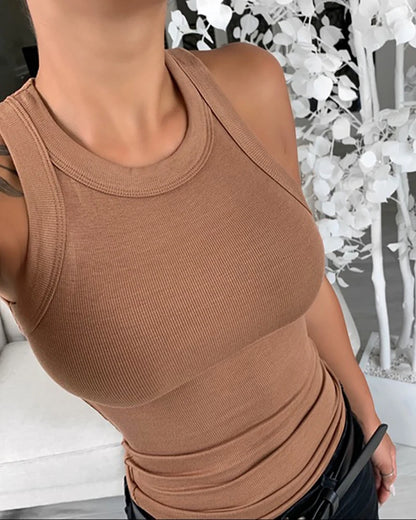 Ribbed Tank Top Camisole.