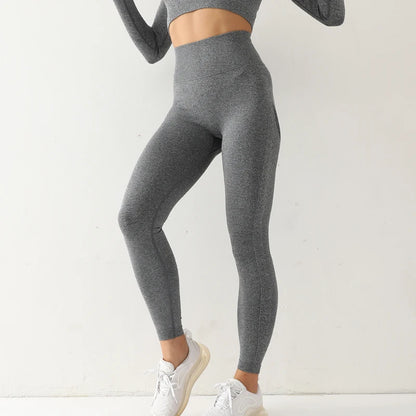 Seamless High Waist Quick Dry Slim Leggings.