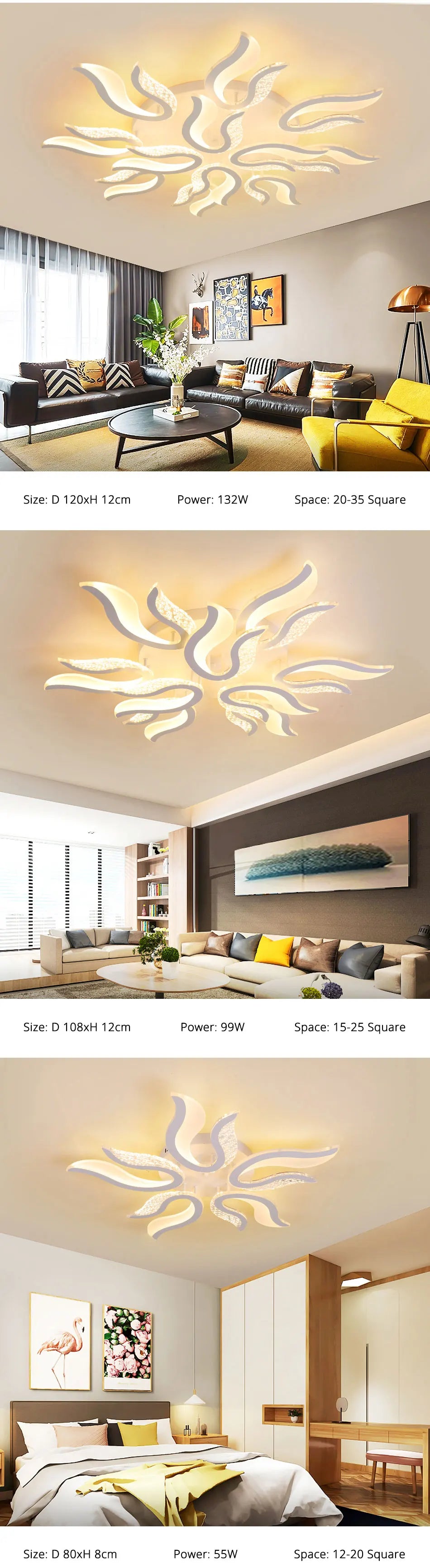 LED Ceiling Lights - Modern Living Room Ultrathin Ceiling Lamps