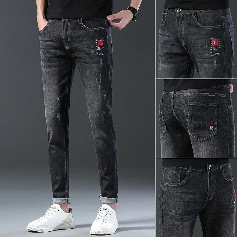 Slim Straight Luxury Jeans.