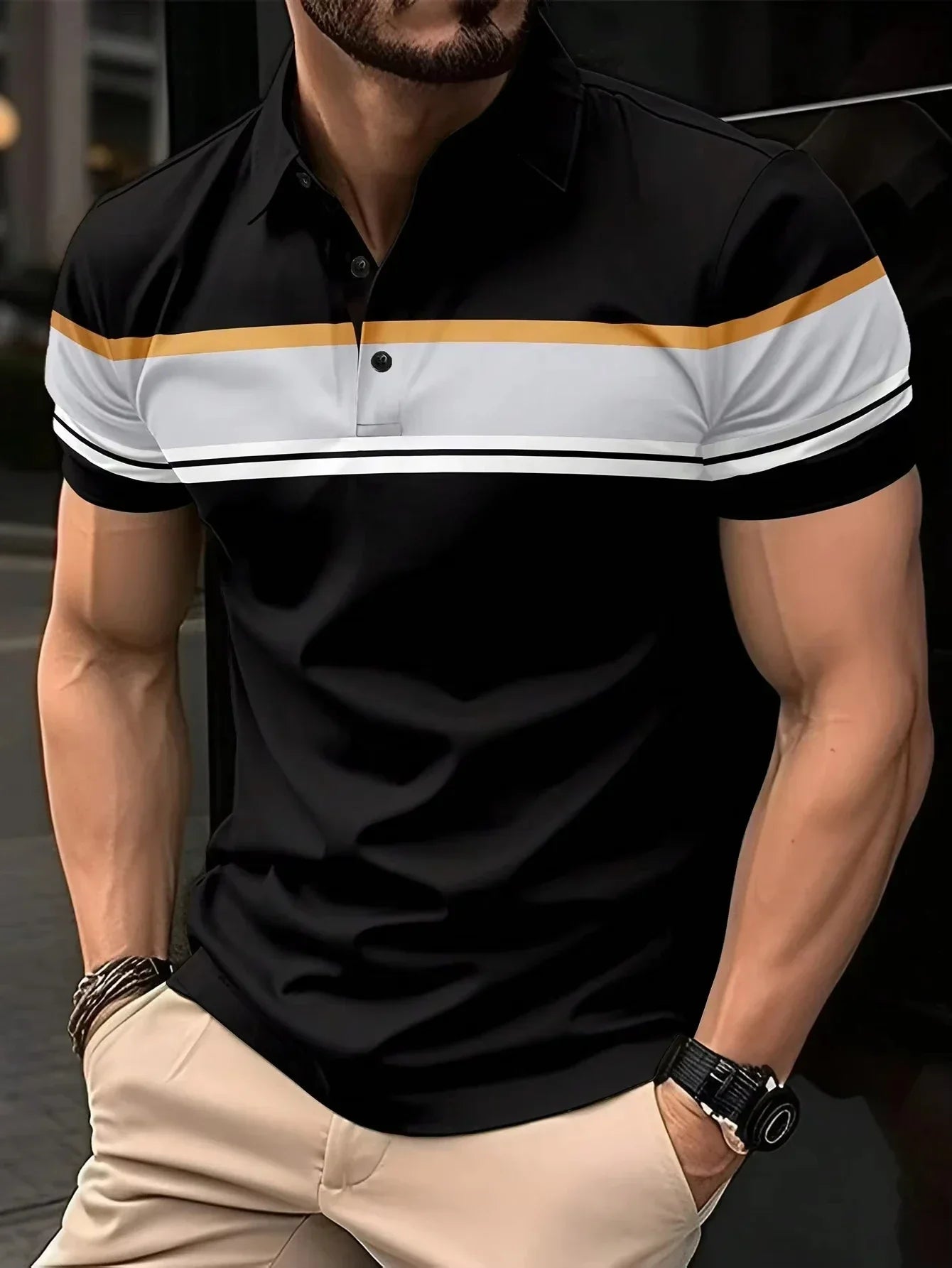 Power Stripe Polo Shirt