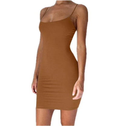 Spaghetti Strap Bodycon Sheath Sundress