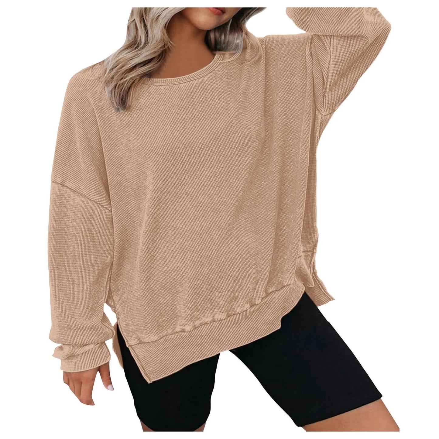 Oversized Knit Sweatshirt