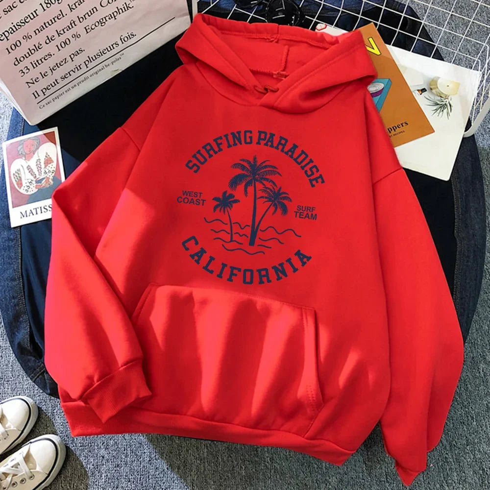 Surfing Paradise California Hoodie