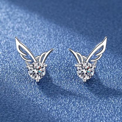 925 Sterling Silver Crystal Stud Earrings