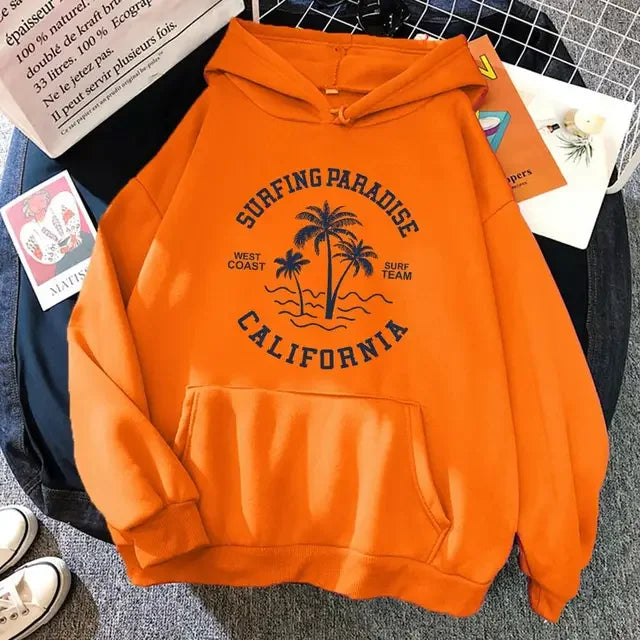 Surfing Paradise California Hoodie