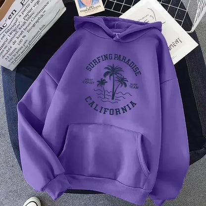 Surfing Paradise California Hoodie