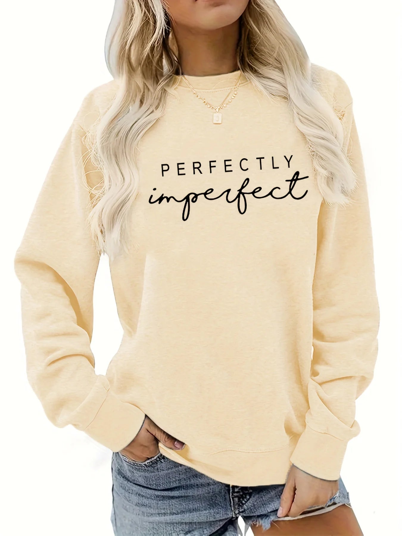 Women's Oversized Warm Sweatshirt.