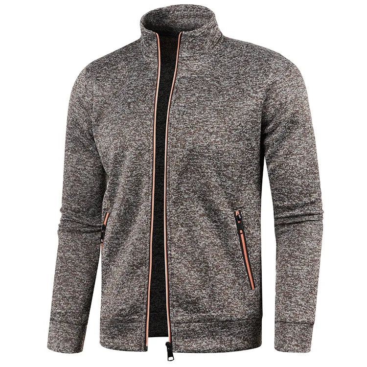 Long Sleeve Full Zip Slim Fit Sweatshirt.