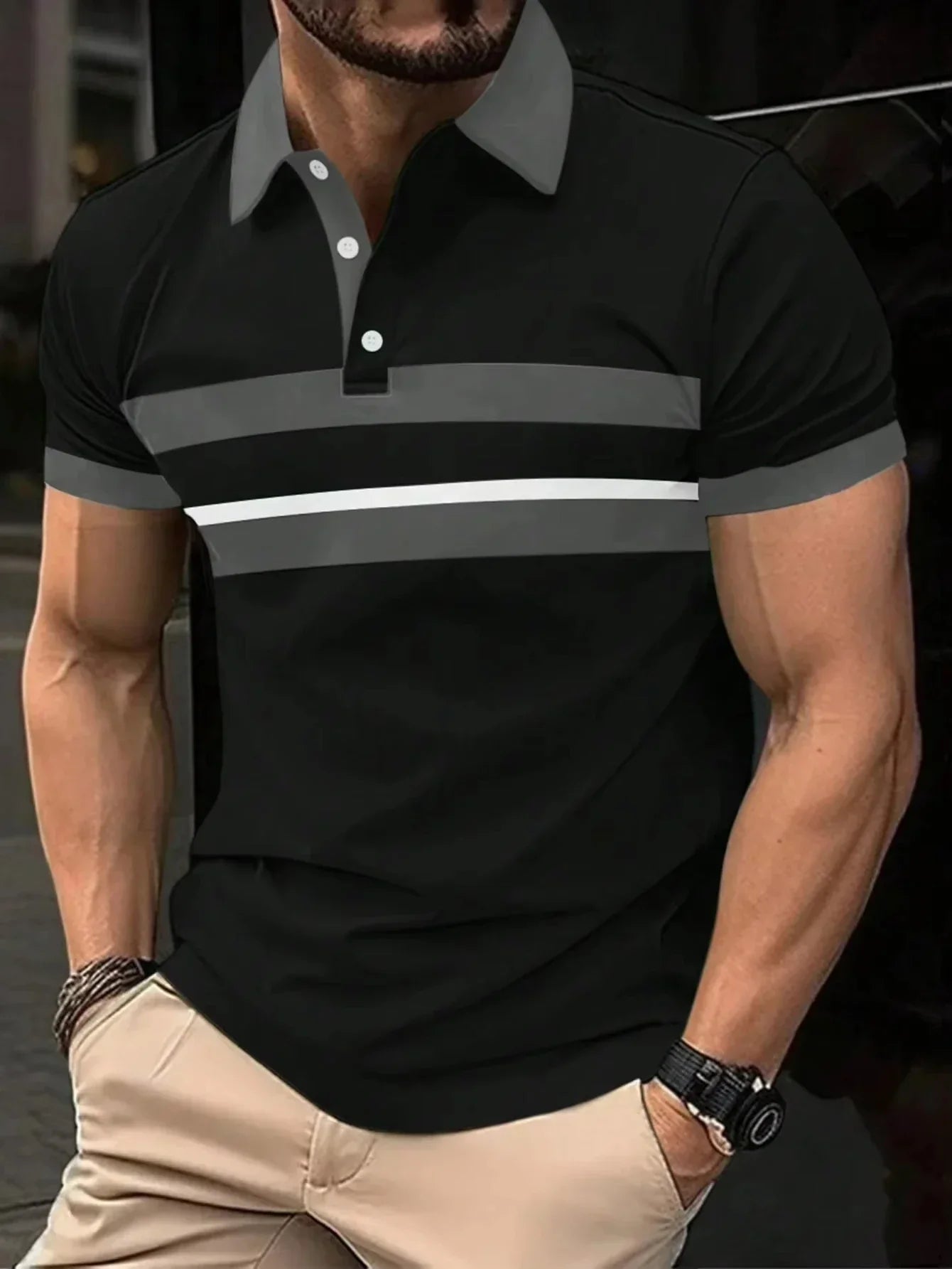 Power Stripe Polo Shirt