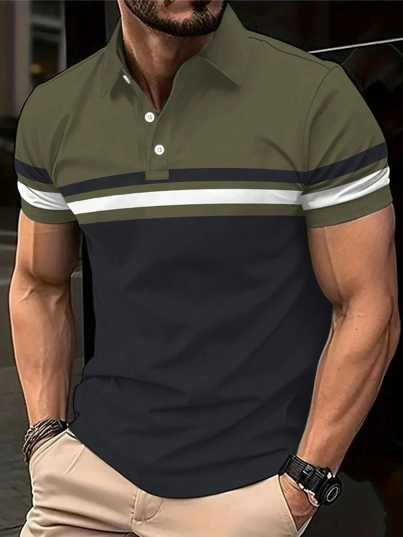 Power Stripe Polo Shirt