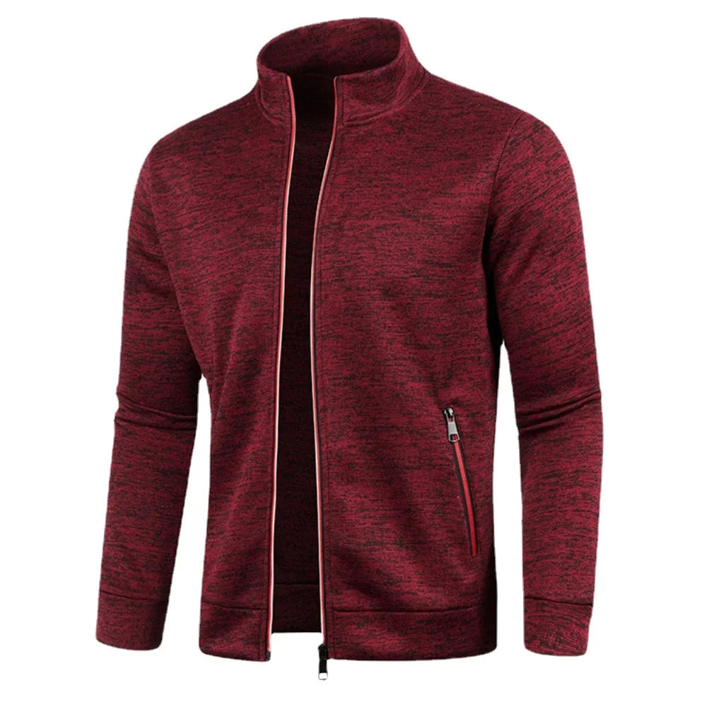 Long Sleeve Full Zip Slim Fit Sweatshirt.