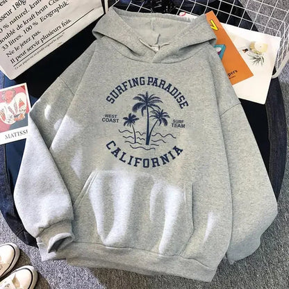 Surfing Paradise California Hoodie