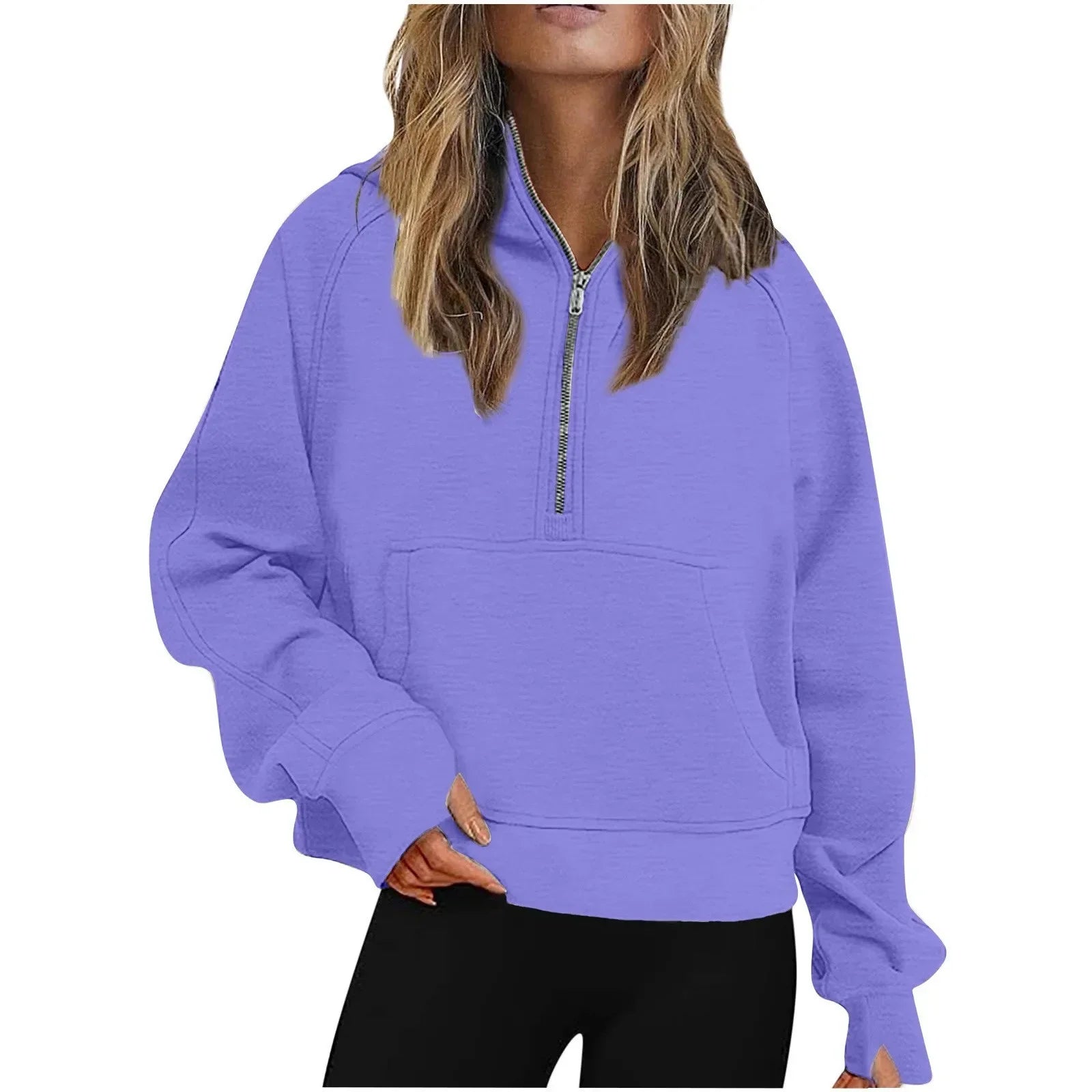 Quarter Zip Oversized Hoodie