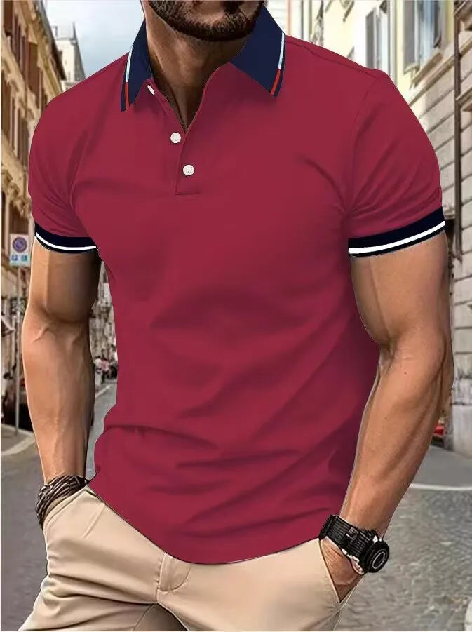 Accent Striped Polo Shirt