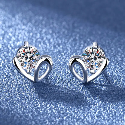 925 Sterling Silver Crystal Stud Earrings