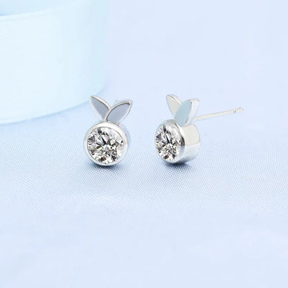 925 Sterling Silver Crystal Stud Earrings