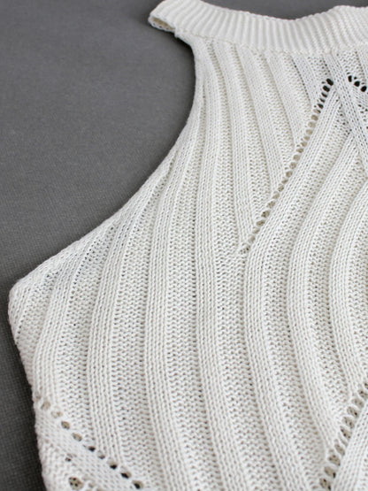 Knitted shirt tank top