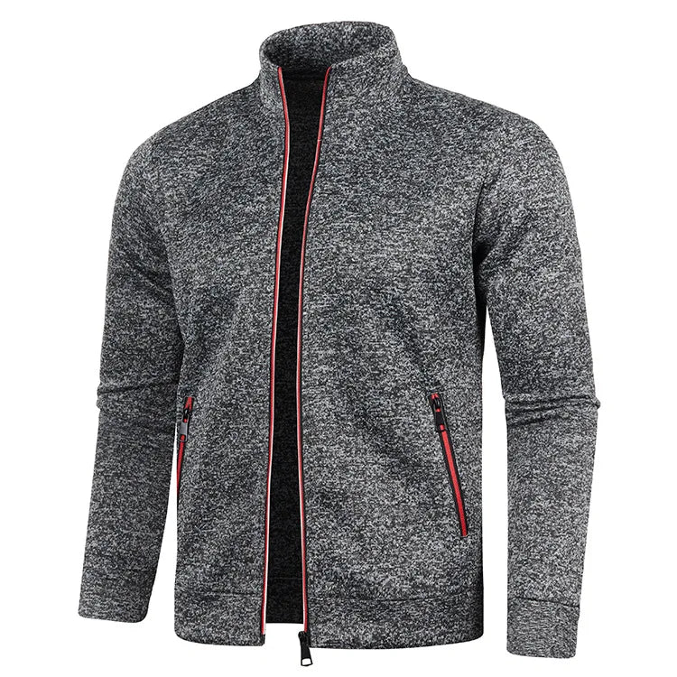 Long Sleeve Full Zip Slim Fit Sweatshirt.