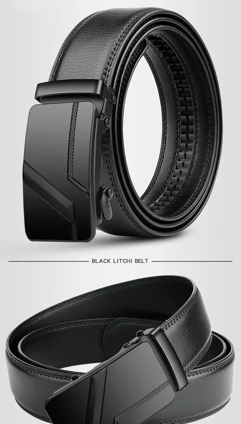 Leather Belt - Automatic Buckle