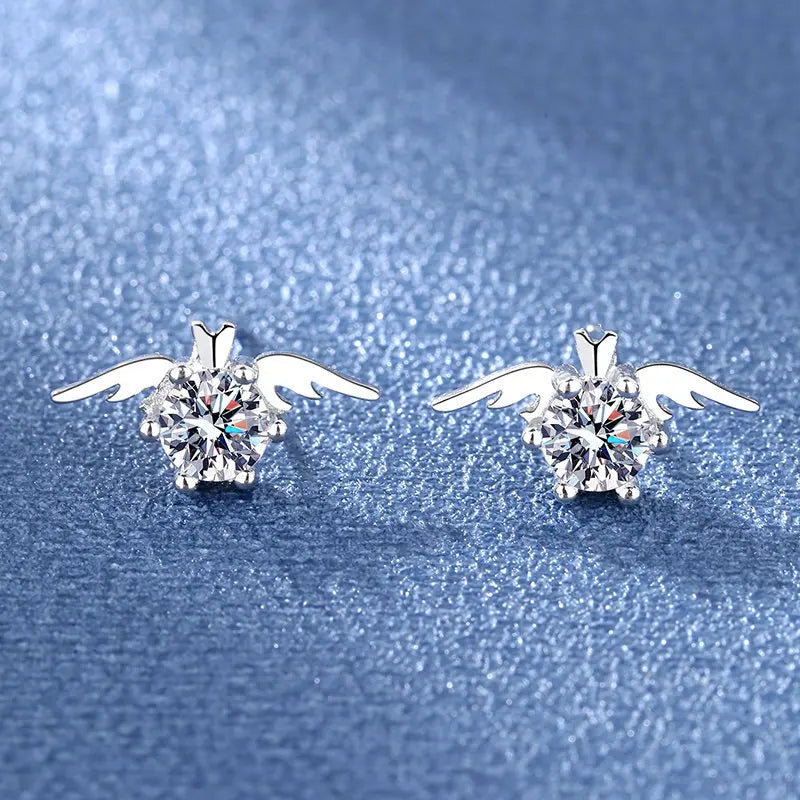 925 Sterling Silver Crystal Stud Earrings