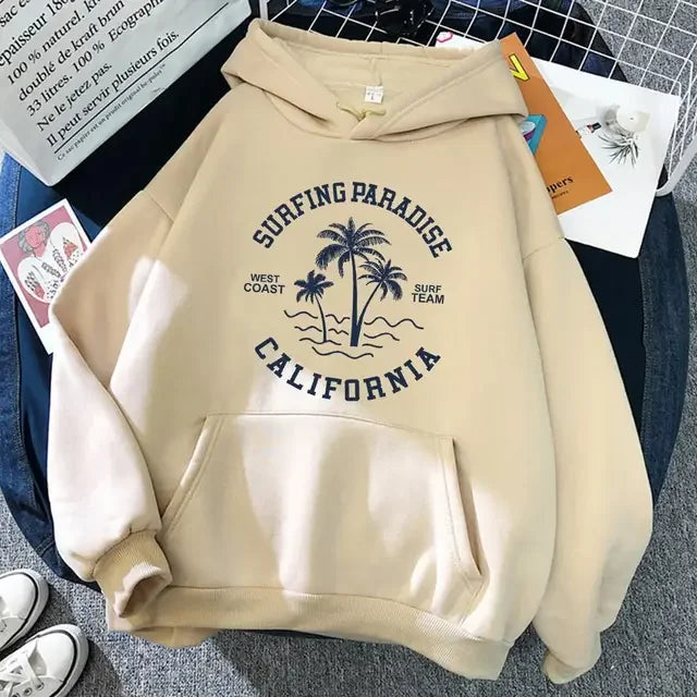 Surfing Paradise California Hoodie