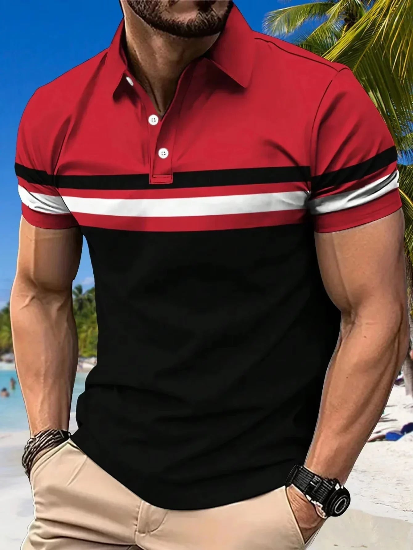 Power Stripe Polo Shirt