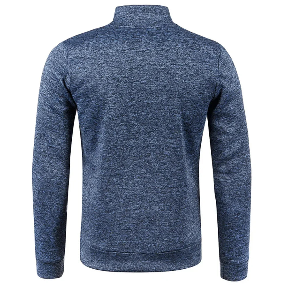 Long Sleeve Full Zip Slim Fit Sweatshirt.