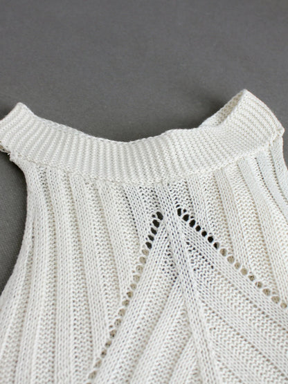 Knitted shirt tank top