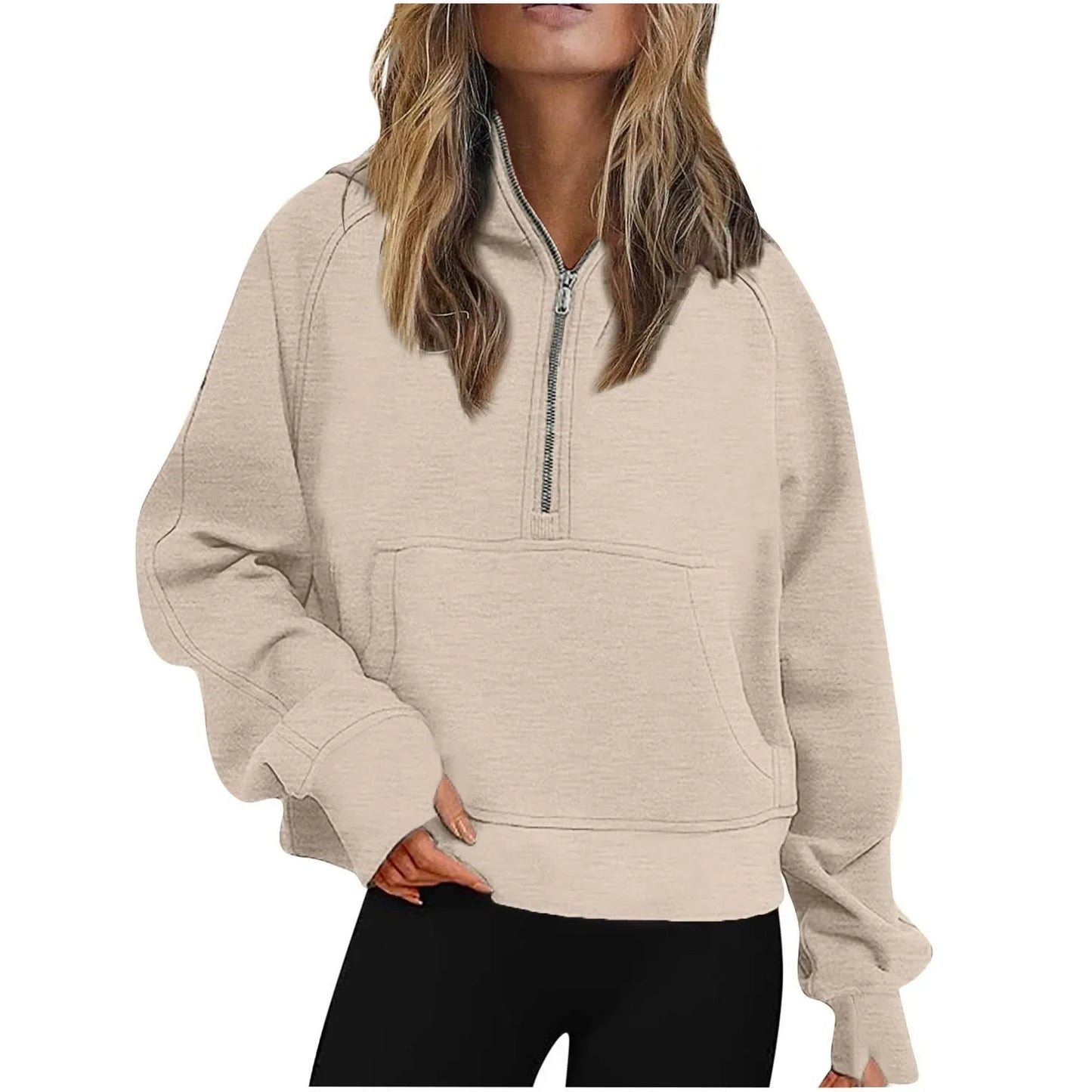 Quarter Zip Oversized Hoodie