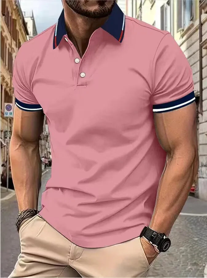 Accent Striped Polo Shirt