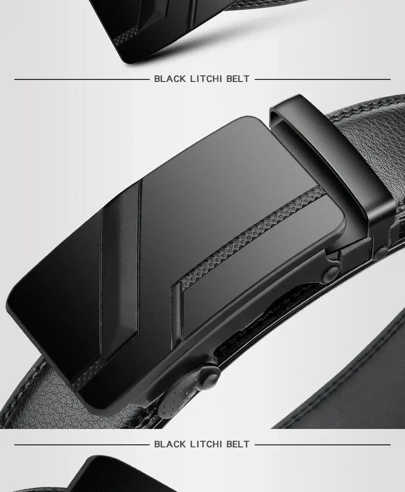 Leather Belt - Automatic Buckle