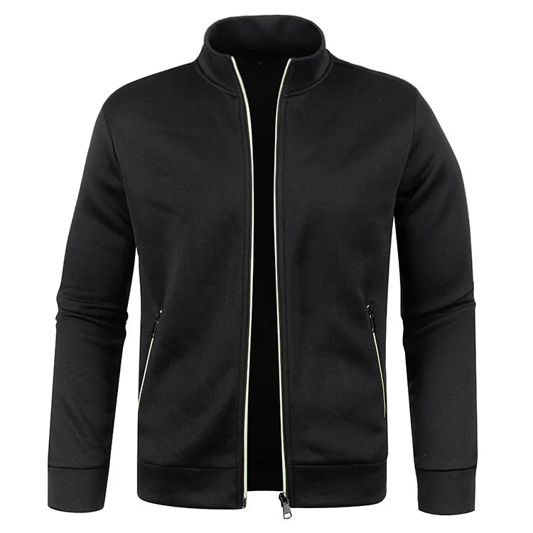 Long Sleeve Full Zip Slim Fit Sweatshirt.