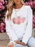 Heart Print Sweatshirt