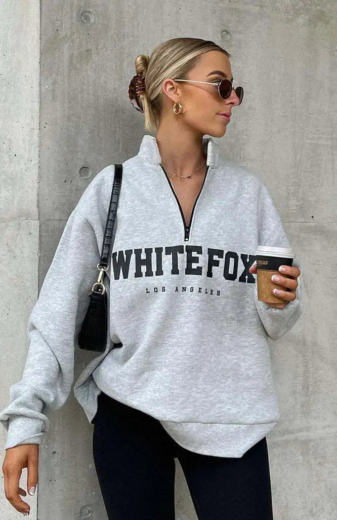 quarter zip oversized sweater