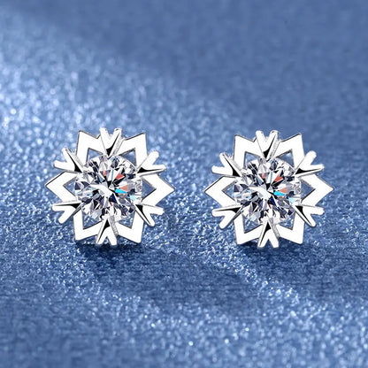 925 Sterling Silver Crystal Stud Earrings