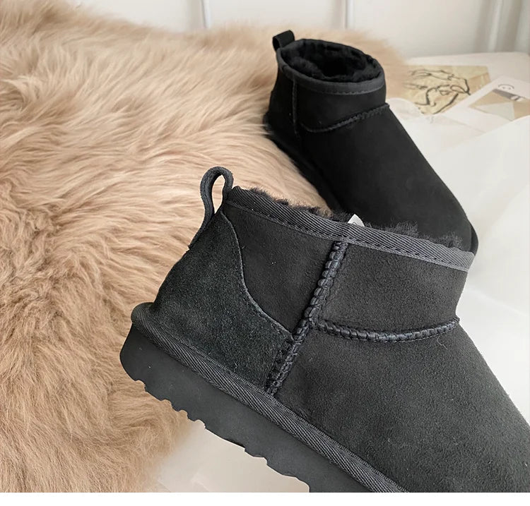 Sheepskin Boots - Waterproof Wool Fur Lined