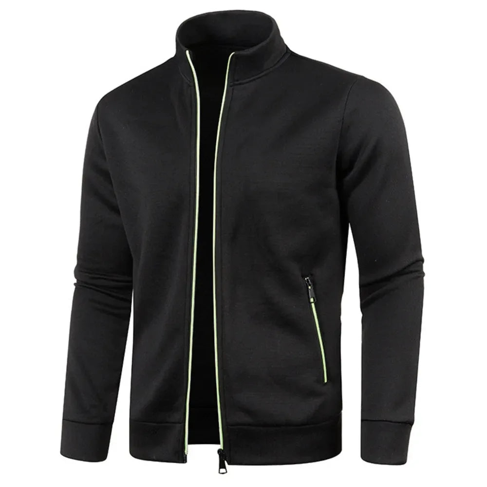 Long Sleeve Full Zip Slim Fit Sweatshirt.