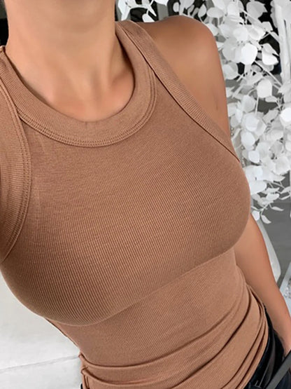 Ribbed Tank Top Camisole.