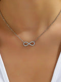 Stainless Steel Infinity Pendant Necklace