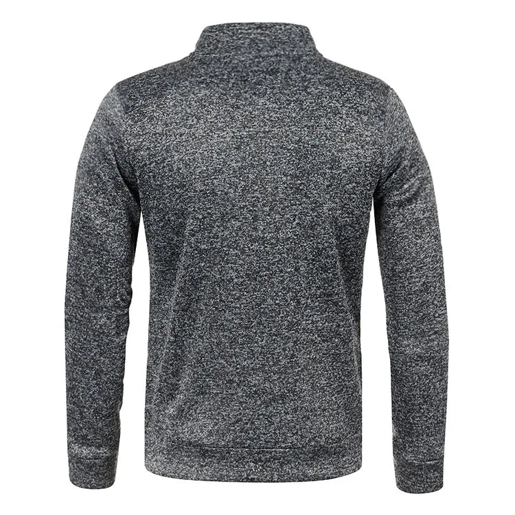 Long Sleeve Full Zip Slim Fit Sweatshirt.