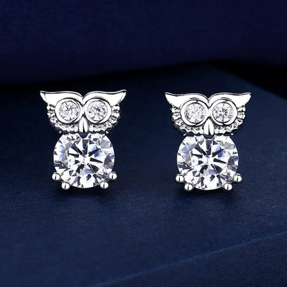 925 Sterling Silver Crystal Stud Earrings