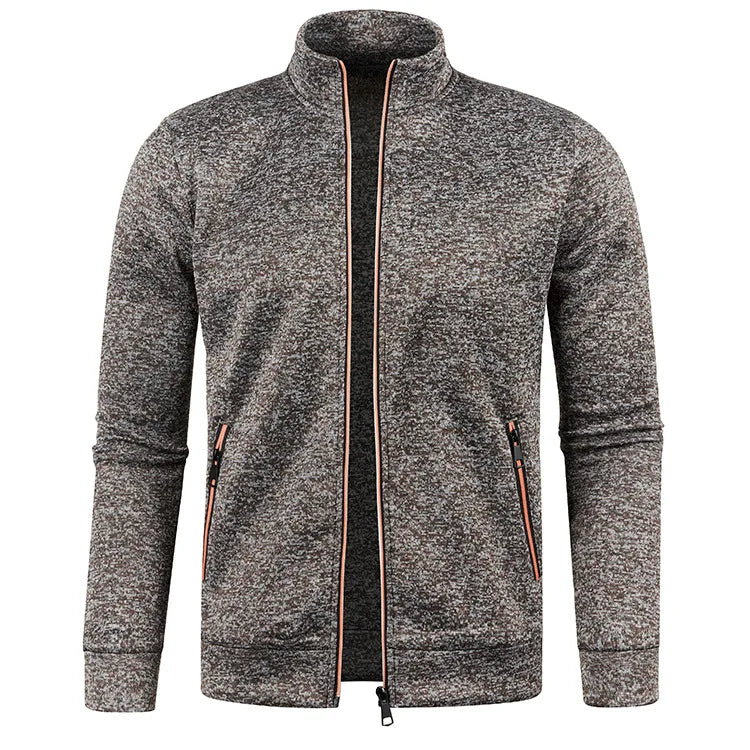 Long Sleeve Full Zip Slim Fit Sweatshirt.