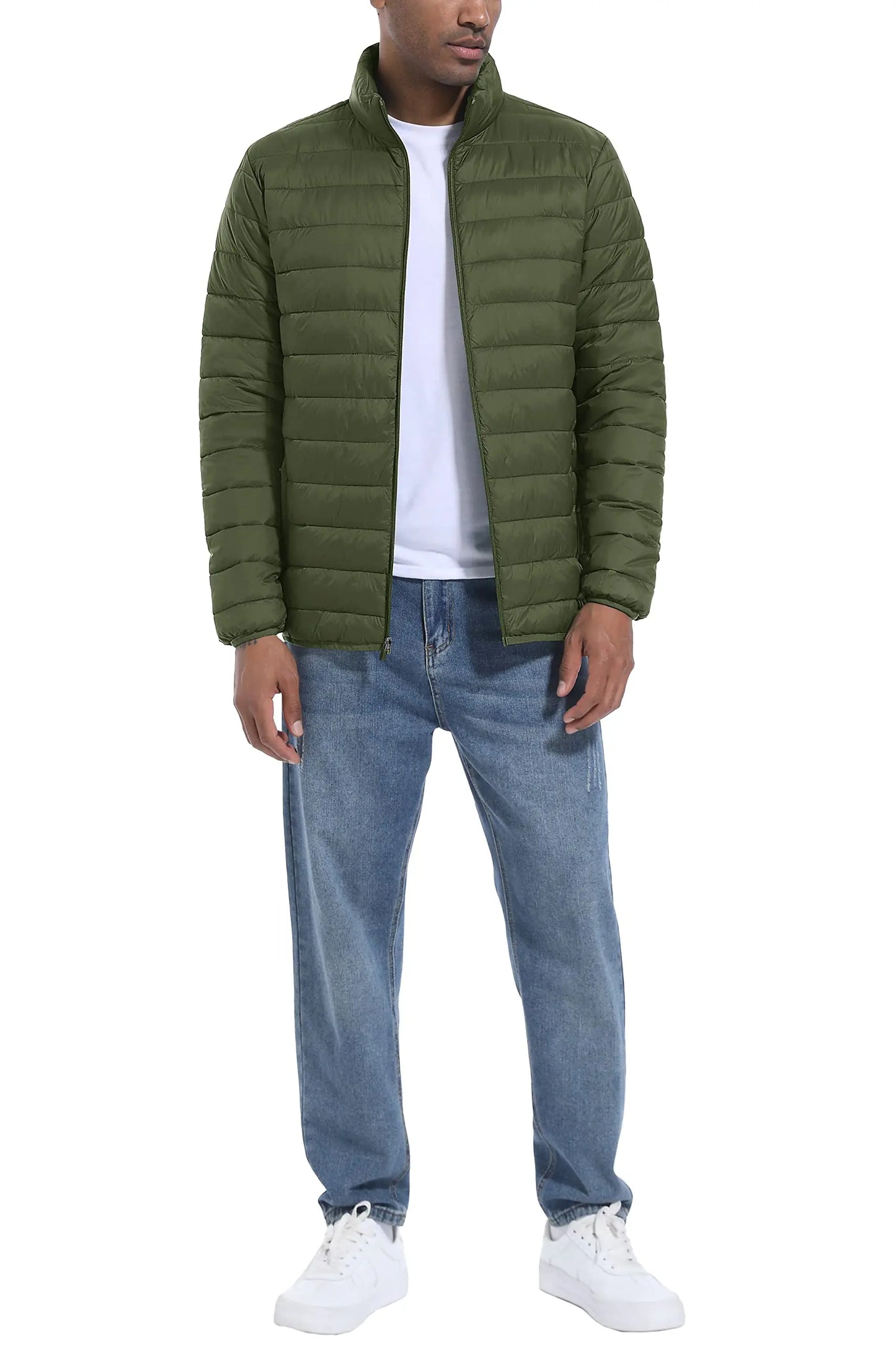 Lightweight Quilted Down Insulated Water Resistant Puffer Jacket