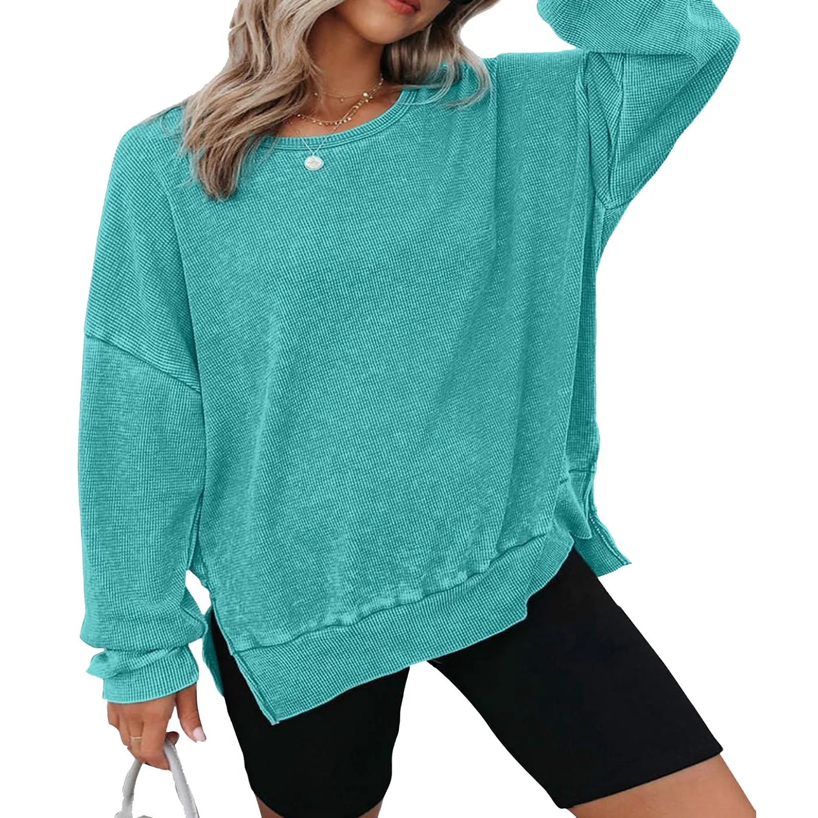 Oversized Knit Sweatshirt