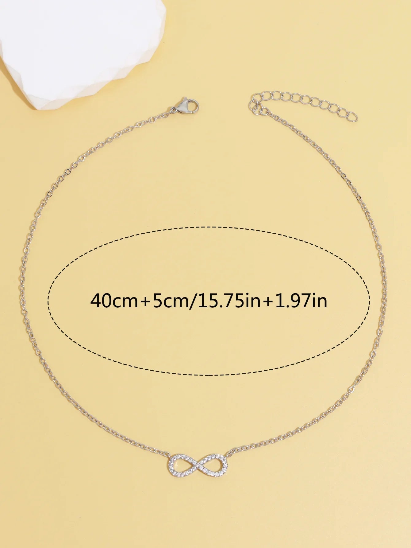 Stainless Steel Infinity Pendant Necklace