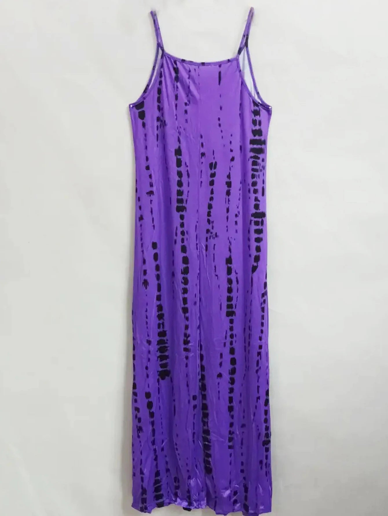 Women's Casual Tie Dye Printed Spaghetti Strap Dress.