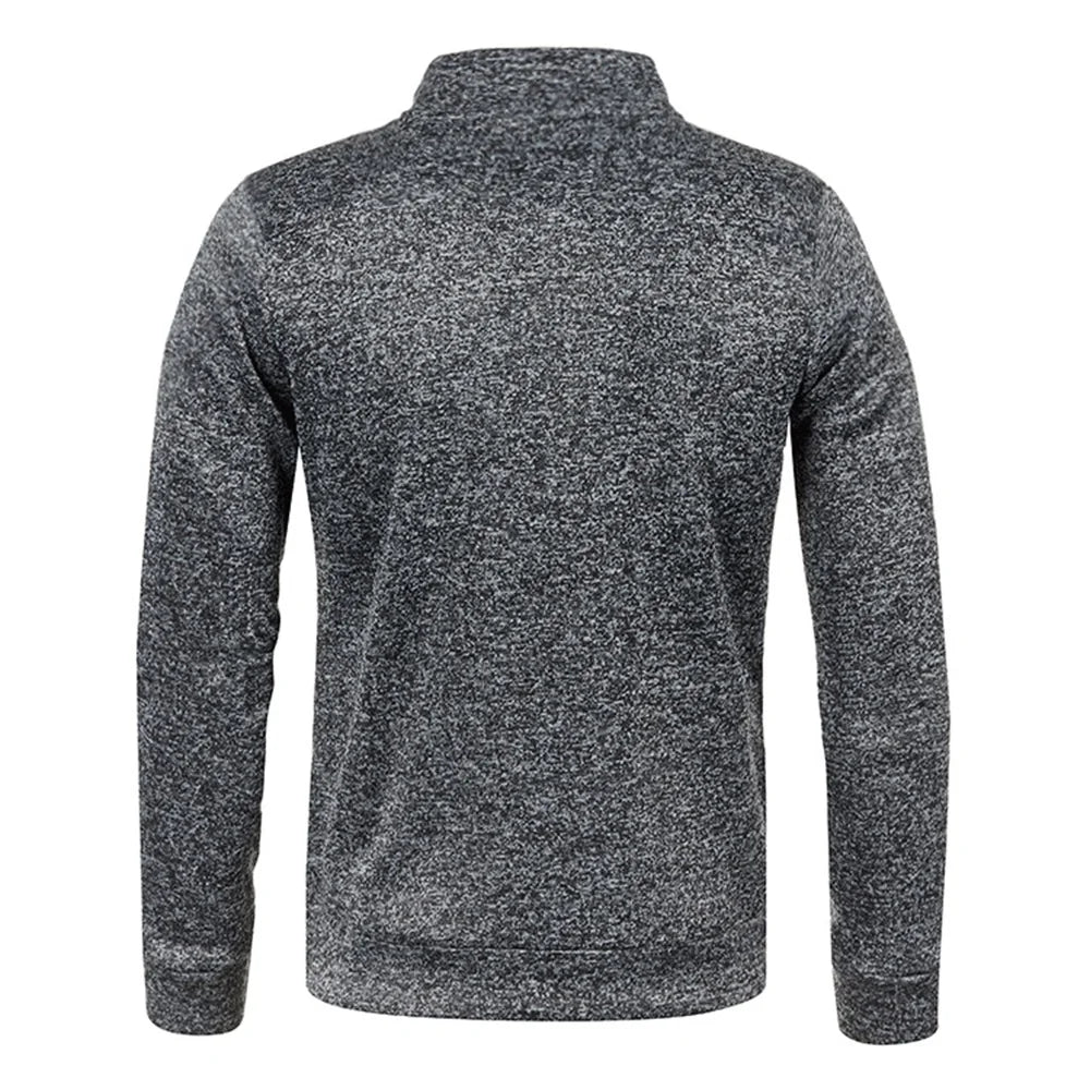 Quarter Zip Pullover Sweater.