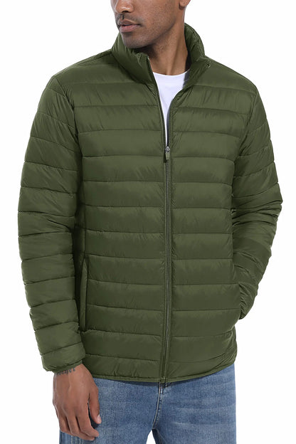 Lightweight Quilted Down Insulated Water Resistant Puffer Jacket